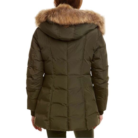 MACKAGE Fur Collar Down Green Hooded Jacket SMALL - Picture 11 of 12